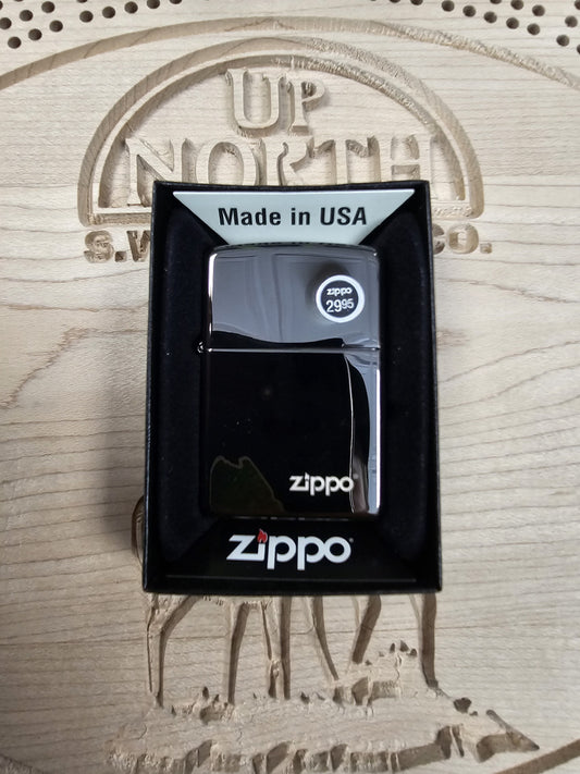 Zippo 24756ZL Ebony High Polish Black Pocket Lighter Made in USA