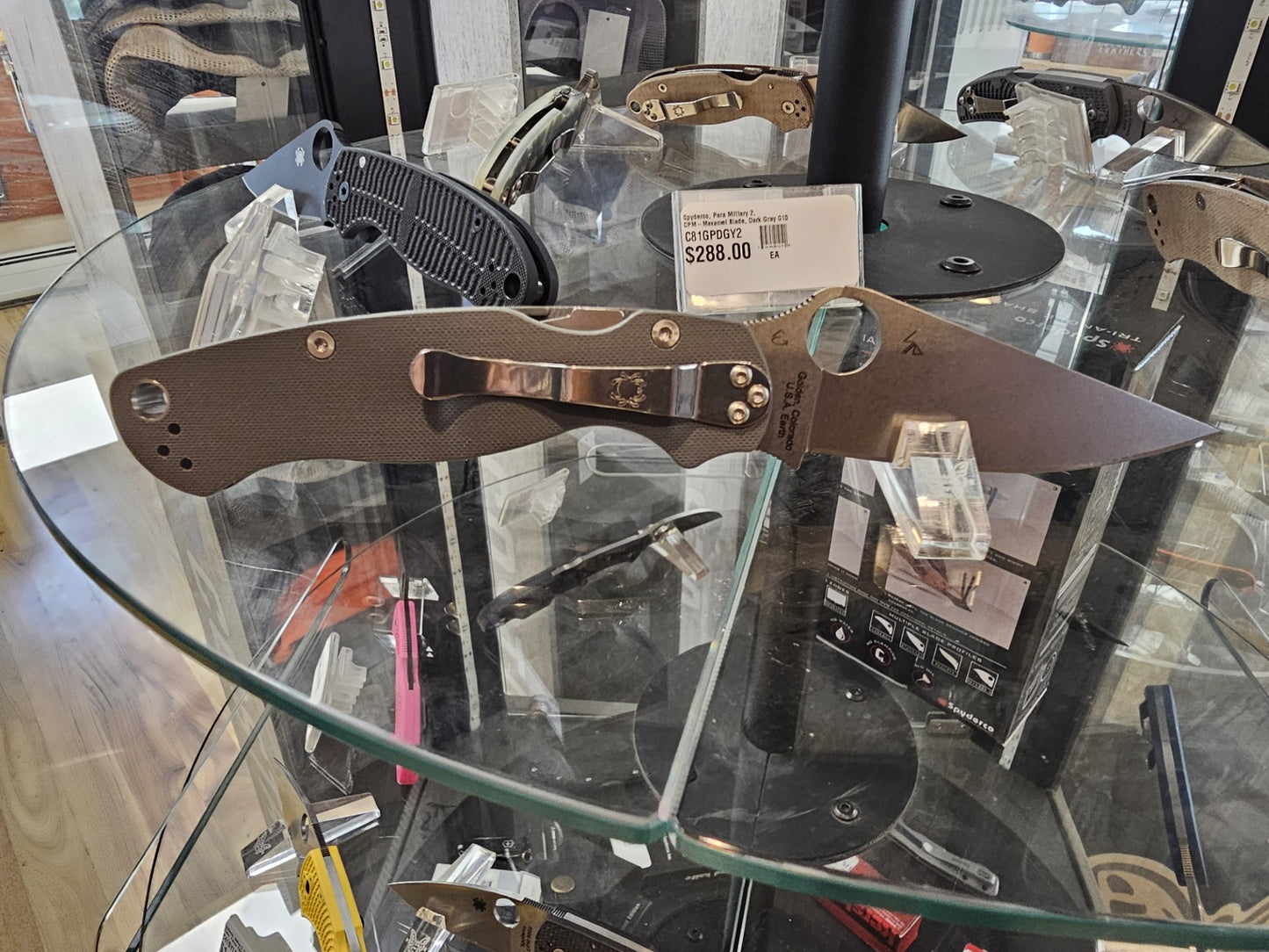 Spyderco PM2 Para Military 2 Maxamet Dark Gray G10 Folding Knife C81GPDGY2 USA Made Lifetime Warranty