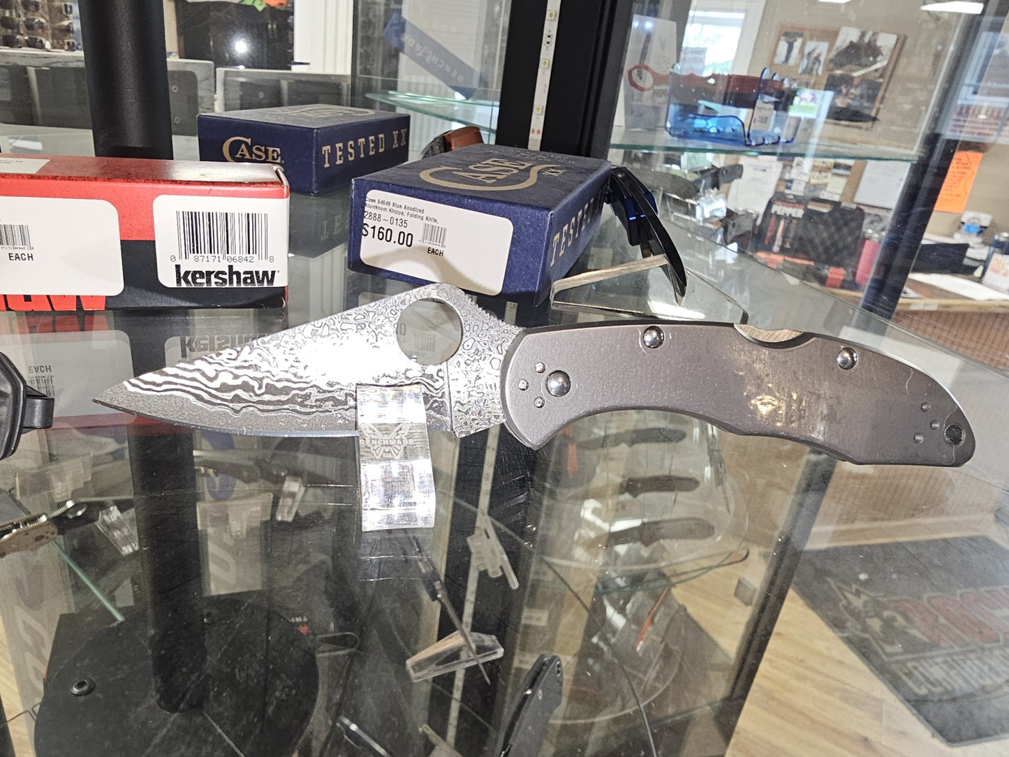 Spyderco Delica 4 Damascus Blade Titanium Handle Folding Knife C11TIPD USA Made Lifetime Warranty