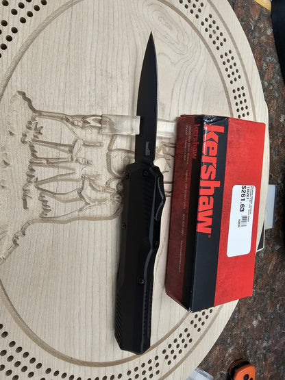 Kershaw 9000DE- Auto Livewire PVD Magnacut OTF Spear Point Knife Made in USA Lifetime Warranty