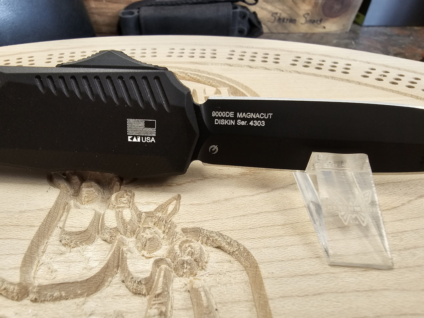 Kershaw 9000DE- Auto Livewire PVD Magnacut OTF Spear Point Knife Made in USA Lifetime Warranty