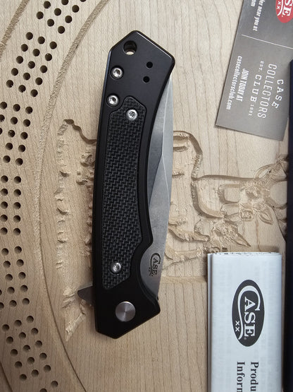CASE XX Framelock Black Aluminum & G10 Handle CPM-20CV Marilla Knife Made in USA CA25884