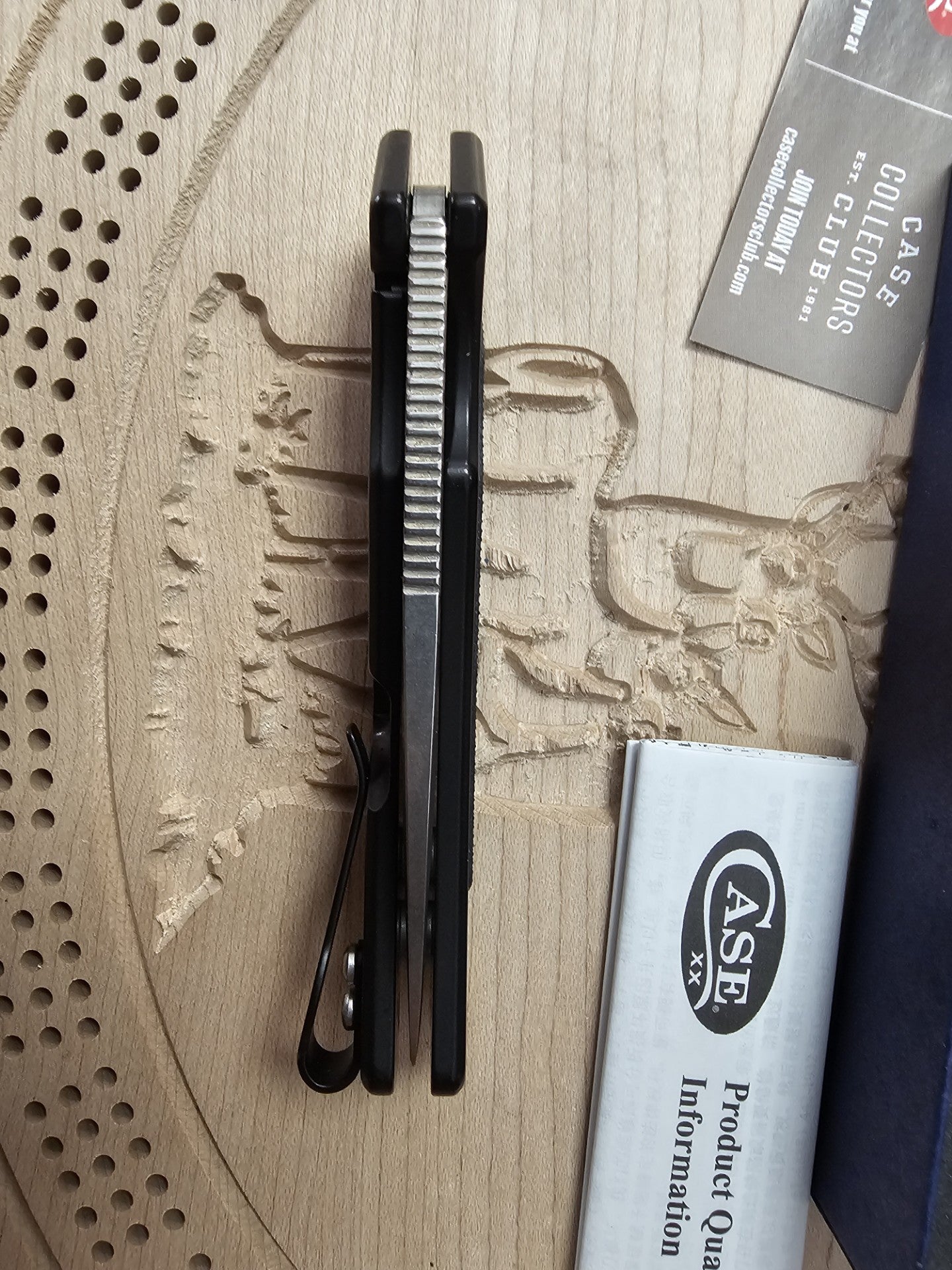 CASE XX Framelock Black Aluminum & G10 Handle CPM-20CV Marilla Knife Made in USA CA25884