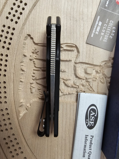 CASE XX Framelock Black Aluminum & G10 Handle CPM-20CV Marilla Knife Made in USA CA25884