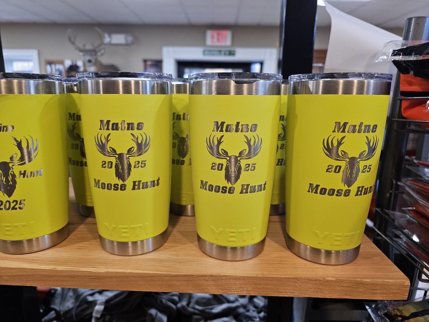 Yeti 2025 Maine Moose Hunt 20 oz. Rambler Firefly Yellow with MagSlider Lid