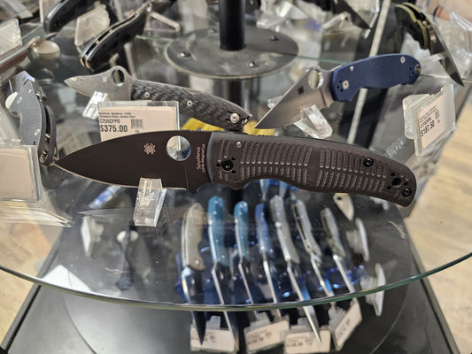 Spyderco Shaman SALT CPM-MagnaCut Blade Black G10 Handle Folding Knife C229GMCBKP Lifetime Warranty