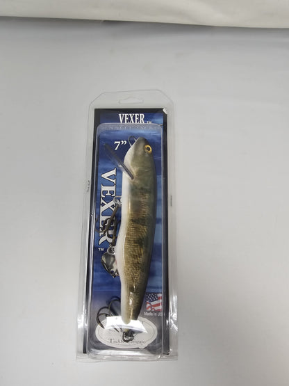 Drifter Tackle Vexer 7" VX-49-L Walleye Live Image Muskie Plastic Jerk Bait Lure USA