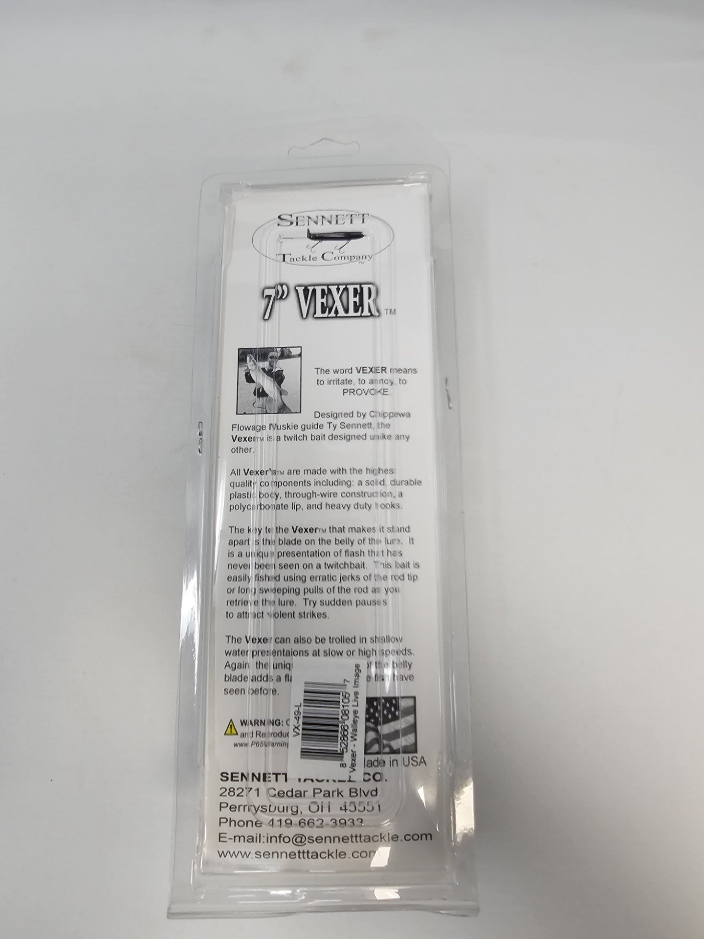 Drifter Tackle Vexer 7" VX-49-L Walleye Live Image Muskie Plastic Jerk Bait Lure USA