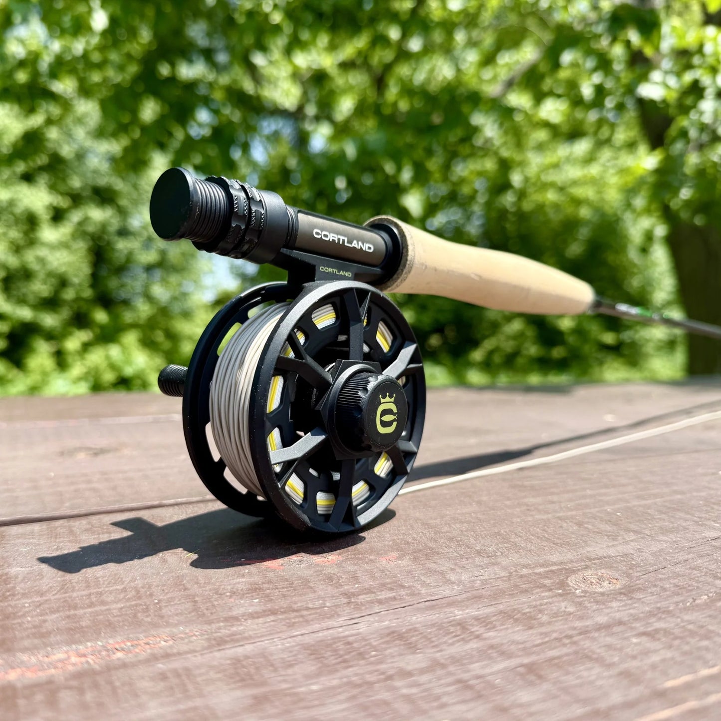 Cortland Guide Series 9' 5WT 4-Piece Fly Rod, Reel, Case & Fly Line Combo #620148