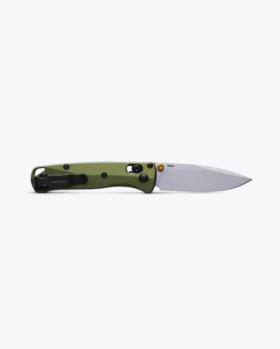 Benchmade 533SL-10 Mini Bugout CPM-S90V Blade Woodland Green 6061-T6 Aluminum Handle Folding Knife