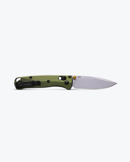 Benchmade 533SL-10 Mini Bugout CPM-S90V Blade Woodland Green 6061-T6 Aluminum Handle Folding Knife