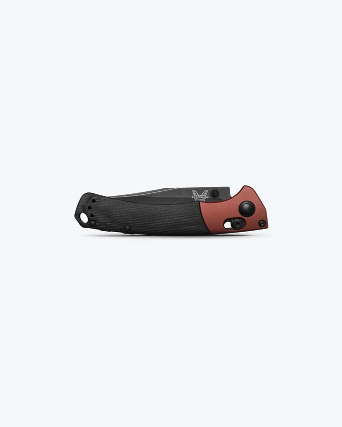 Benchmade 15085BK-04 Mini Crooked River Burn Copper Aluminum & Black Micarta Handle CPM-MagnaCut Blade Folding Knife