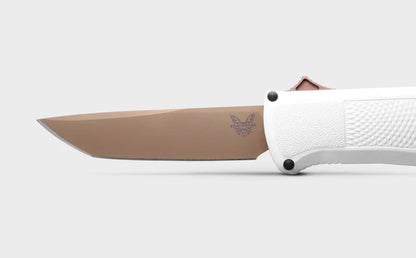 Benchmade 5370FE-02 Shootout CPM-Cru-Wear Cool Gray Grivory Handle OTF Knife