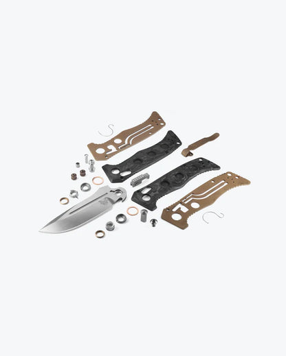 Benchmade 2730-03 Mini Auto Adamas CPM-MagnaCut Marbled Carbon Fiber Handle Folding Knife